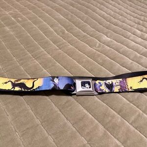 Buckle-Down Black, Yellow & Purple Patterned Seatbelt Belt